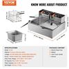 Image 3 : Brand New - Brand New 3000W Dual Tank Commercial Electric Deep Fryer