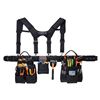 Image 2 : Brand New - Professional Tool Belt with 19 Pockets + Tool Ring