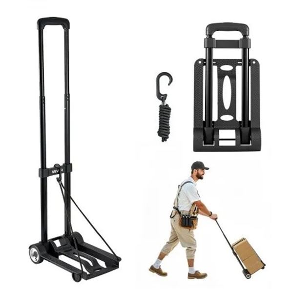 Brand New - Brand New Compact Folding Hand Truck Dolly – 110 lb Capacity