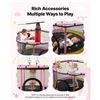 Image 4 : Brand New - Brand New 5 FT Kids Trampoline with Safety Enclosure & Play Accessories
