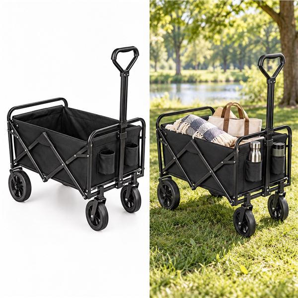Brand New - Brand New Folding Utility Wagon Cart, 180 lb Capacity
