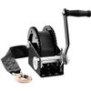 Image 5 : Brand New - Brand New 2,000 lb Hand Crank Winch with 23 FT Polyester Strap