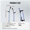 Image 2 : Brand New - Brand New VEVOR Adjustable Crutches FBL580319 Pair