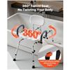 Image 3 : Brand New - Brand New VEVOR Tub Transfer Bench XZY227 Sliding Shower Chair