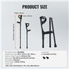 Image 4 : Brand New - Adjustable Walking Crutches - 10-Level Height Adjustment