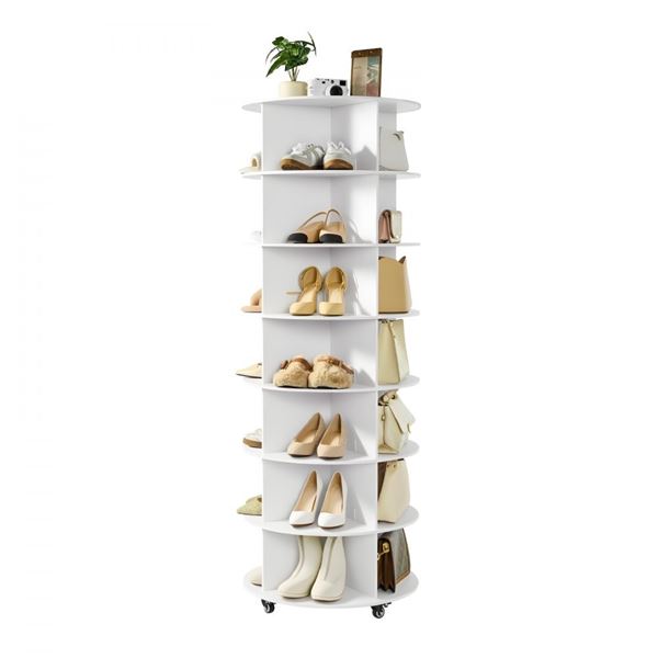 Brand New - Brand New VEVOR Rotating Shoe Rack Tower OY-XZXJ-07-7 Black