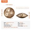 Image 3 : Brand New - Brand New 22-Inch Golden 10-Note Handpan Drum Set with Stand and Carry Bag