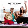 Image 4 : Brand New - Brand New 22-Inch Golden 10-Note Handpan Drum Set with Stand and Carry Bag
