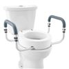 Image 1 : Brand New - Brand New 3.5-Inch Raised Toilet Seat with Padded Safety Handles