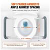 Image 3 : Brand New - Brand New 3.5-Inch Raised Toilet Seat with Padded Safety Handles