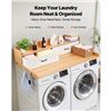 Image 2 : Brand New - Brand New 54-Inch Wooden Washer & Dryer Countertop with Drawers and Storage Shelf [x=#82