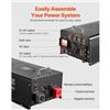 Image 3 : Brand New - Brand New 6000W Pure Sine Wave Inverter Charger – 24V DC to 120V AC with Remote