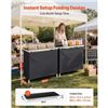 Image 2 : Brand New - Brand New 2-Piece Folding Portable Bar Table Set with Carry Bags – Black