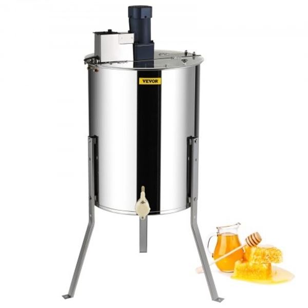 Brand New - Brand New 4/8-Frame Electric Honey Extractor – 140W Stainless Steel