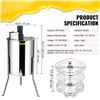 Image 2 : Brand New - Brand New 4/8-Frame Electric Honey Extractor – 140W Stainless Steel