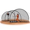 Image 1 : Brand New - Brand New 22.2-Ft Portable Baseball & Softball Batting Cage – Black