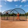 Image 3 : Brand New - Brand New 22.2-Ft Portable Baseball & Softball Batting Cage – Black