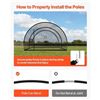 Image 4 : Brand New - Brand New 22.2-Ft Portable Baseball & Softball Batting Cage – Black