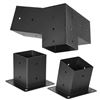 Image 2 : Brand New - Brand New 4×4 Slanted Pergola Bracket Kit – 6-Piece Black Steel Set