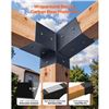 Image 3 : Brand New - Brand New 4×4 Slanted Pergola Bracket Kit – 6-Piece Black Steel Set