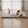 Image 1 : Brand New - Brand New Full-Size Foldable Japanese Tatami Floor Mattress – Gray