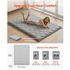 Image 4 : Brand New - Brand New Full-Size Foldable Japanese Tatami Floor Mattress – Gray
