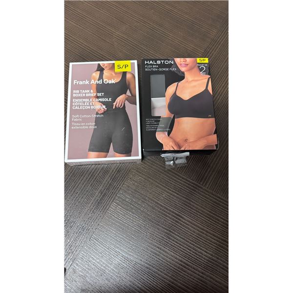 Brand New Halston Flex Bras & Frank and Oak Rib Tank Set - Size S