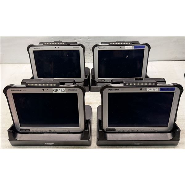 (4) Panasonic #FZ-G1 Touch Pads w/#FZ-VEBG11 Cradle Stations
