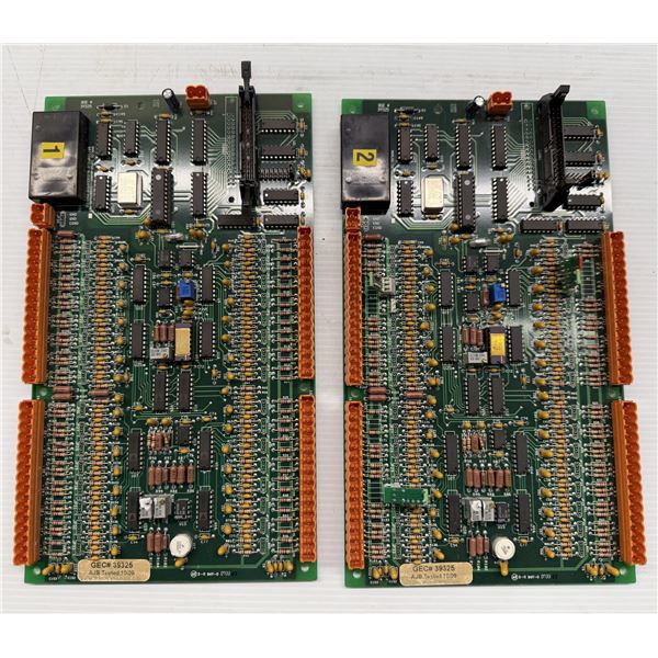 (2) Battenfeld-Gloucester GEC#39325 Digital Input Boards D40074176/E Solder Side