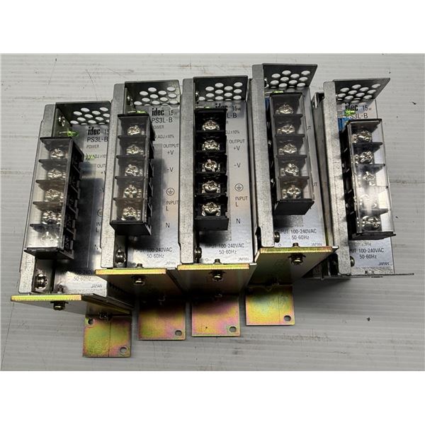 (5) Idec #PS3L-B24AF Power Supplies