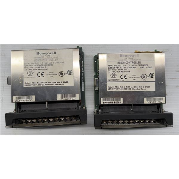 (2) Honeywell #900A01-0102 HC900 Controllers