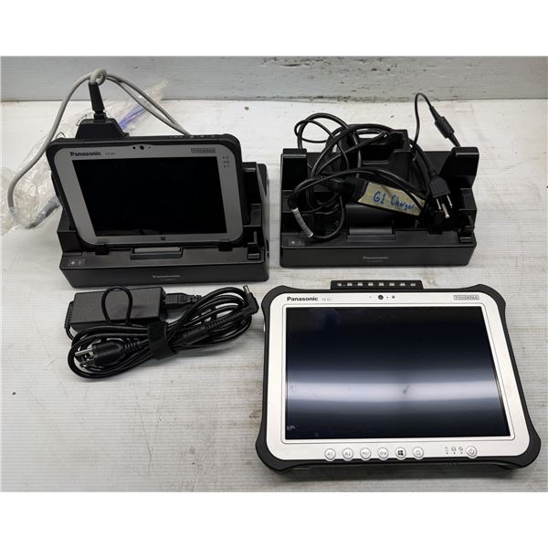 Lot of (4) Misc. Panasonic Touchpads and Charging Stations