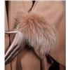 Image 3 : Loro Piana Wool Cape with Fox Collar and Cuffs- Alaskan Fur Co
