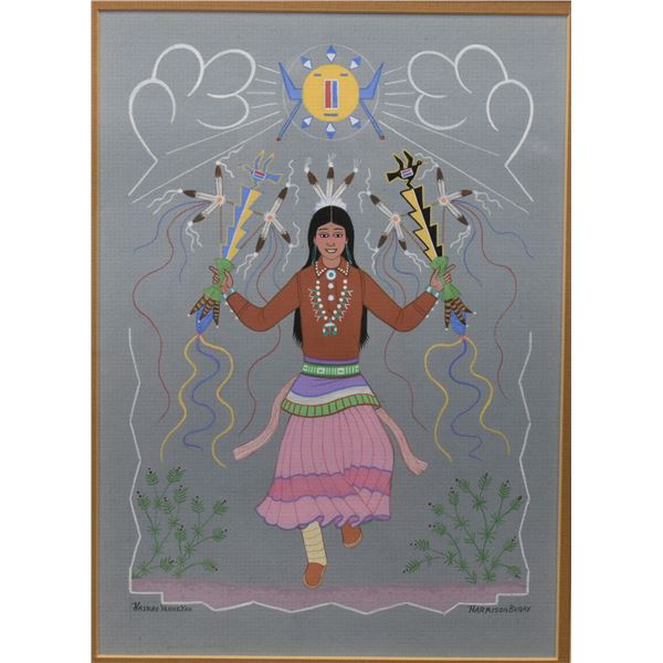 NAVAJO PAINTING (HARRISON BEGAY)