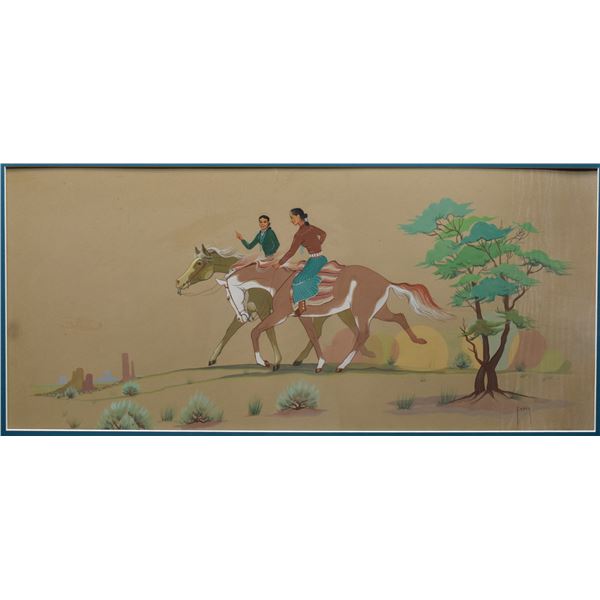 NAVAJO PAINTING (FRANKLIN KAHN)