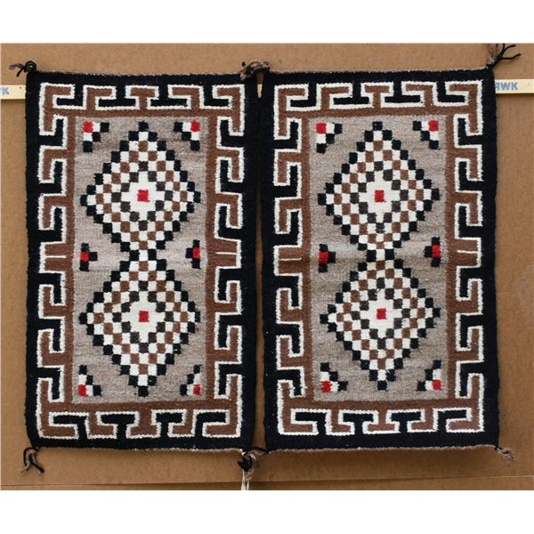 PAIR OF NAVAJO TEXTILES
