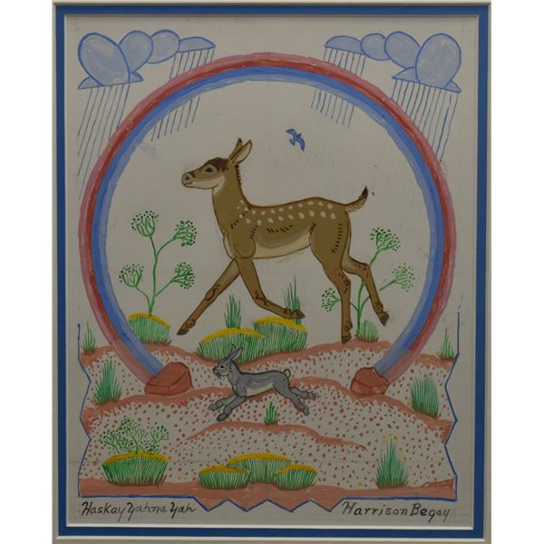NAVAJO PAINTING (HARRISON BEGAY)