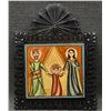 Image 1 : NEW MEXICAN WOODEN RETABLO AND TIN FRAME (MADRID)