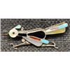 Image 3 : THREE ZUNI PIN/PENDANTS (SIGNED)