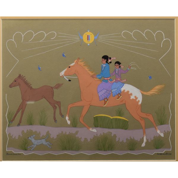 NAVAJO PAINTING (HARRISON BEGAY)