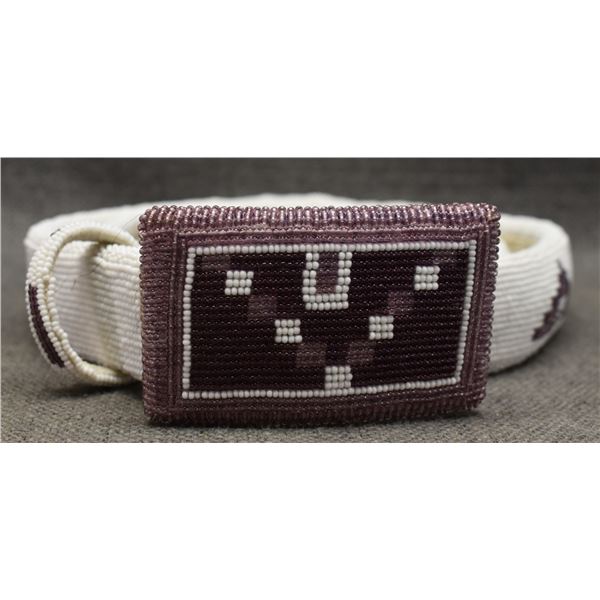 PLAINS BEADED BELT AND BUCKLE