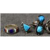 Image 4 : NAVAJO ZUNI AND MEXICAN RINGS