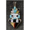Image 3 : TWO ZUNI PIN/PENDANTS (LS AND LANIE ERIACHO)
