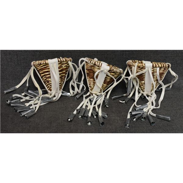 THREE APACHE BURDEN BASKETS