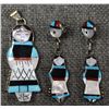 Image 1 : ZUNI EARRINGS AND PENDANT (JOYCE WATSETA)