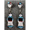 Image 6 : ZUNI EARRINGS AND PENDANT (JOYCE WATSETA)