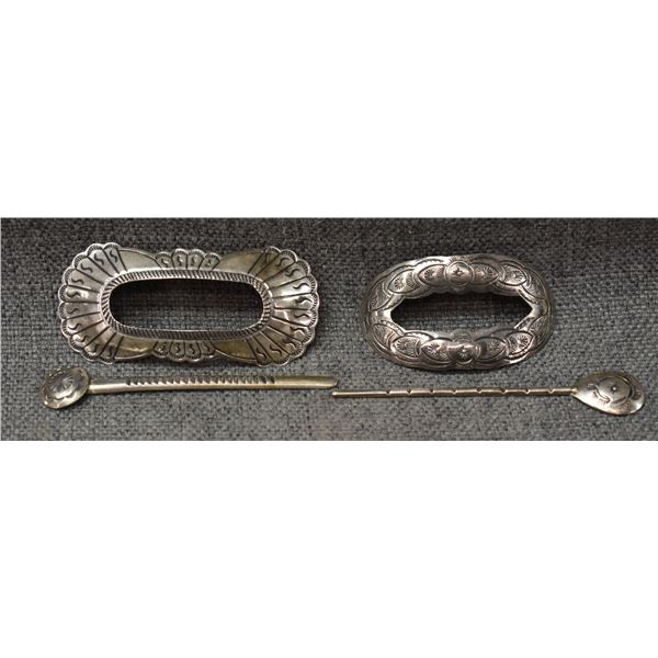 TWO NAVAJO HAIR PINS