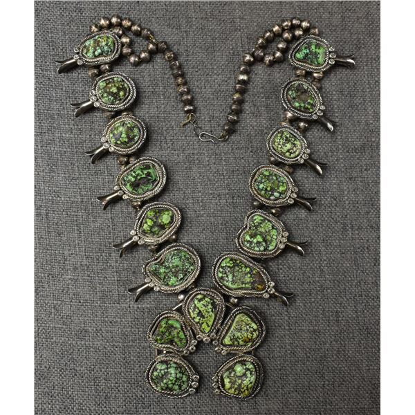 NAVAJO SQUASH BLOSSOM NECKLACE