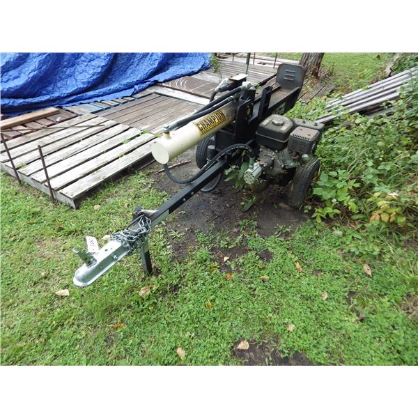 Champion power equipment towable 22 ton hydraulic Log splitter with 196CC Champion Motor - WORKING