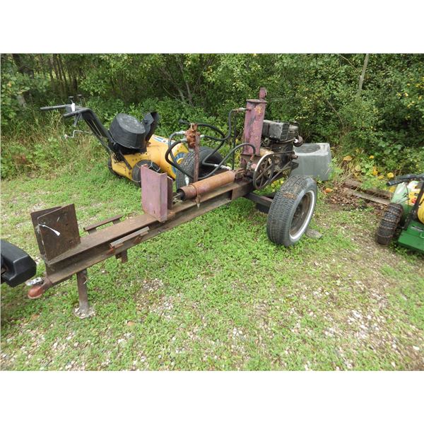 shop built towable log splitter NOT RUNNING engine pulls over may need some carburetor  work